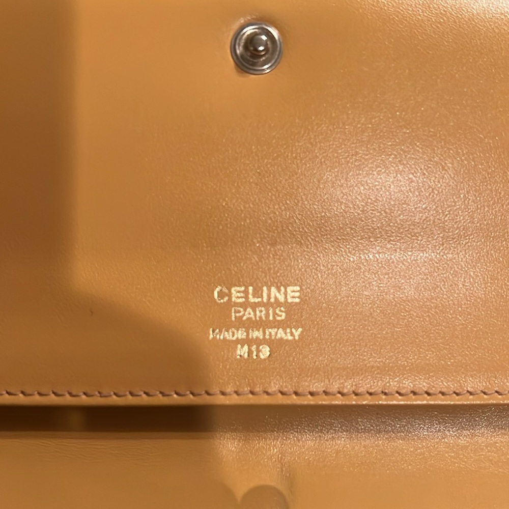 CELINE Vintage Triomphe Macadam Long Bi-fold Wallet - Picture 9 of 13